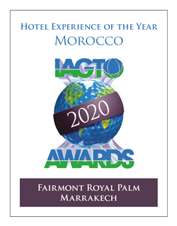 Fairmont Royal Palm Marrakech, Country Winner of the  2020 IAGTO Hotel Experience Award!